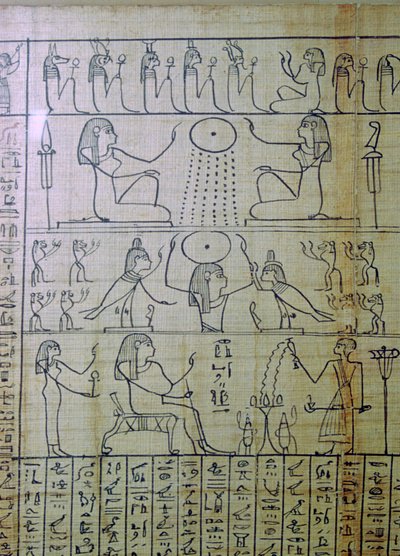 Egyptské zobrazení pohřbu a vstupu do podsvětí, Papyrus Ani od Unbekannt