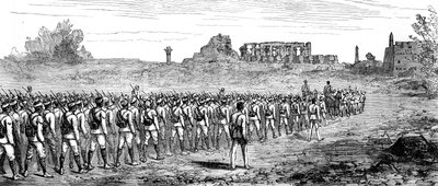 Egyptské jednotky v Karnaku, Egypt 1889 od Unbekannt