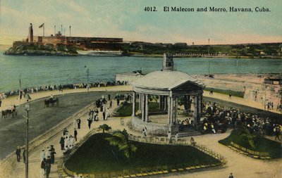 El Malecon a Morro, Havana, Kuba, c1915. od Unbekannt
