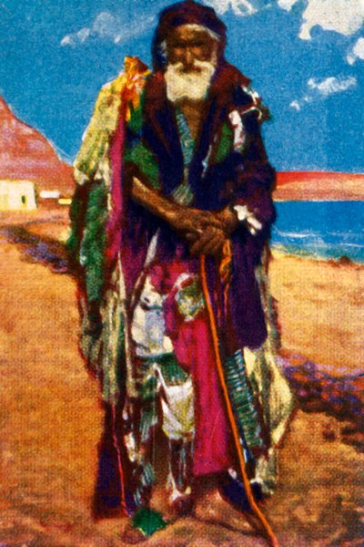 Starší žebrák, Egypt, c1928. od Unbekannt