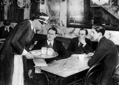 Káva o jedenácté hodině, Londýn, 1926-1927 od Unbekannt