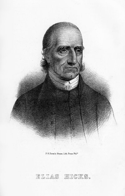 Elias Hicks, americký kazatel, 1854 od Unbekannt