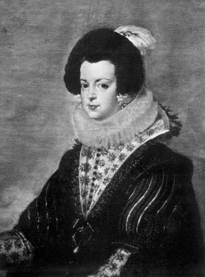 Alžběta Bourbonská, manželka španělského krále Filipa IV., c1630 1901 od Unbekannt
