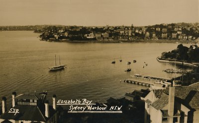 Elizabeth Bay, Sydney Harbour. N.S.W., . od Unbekannt