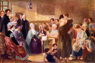 Elizabeth Fry 1780-1845 na návštěvě věznice Newgate, 1926 od Unbekannt