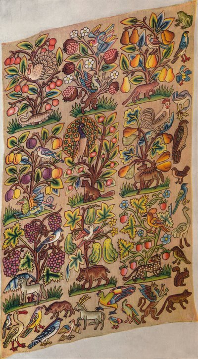 Vyšívaný panel, c1600, 1929 od Unbekannt