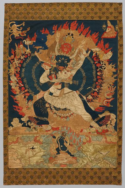 Výšivka: Yama and Consort, 18.-19. století. od Unbekannt