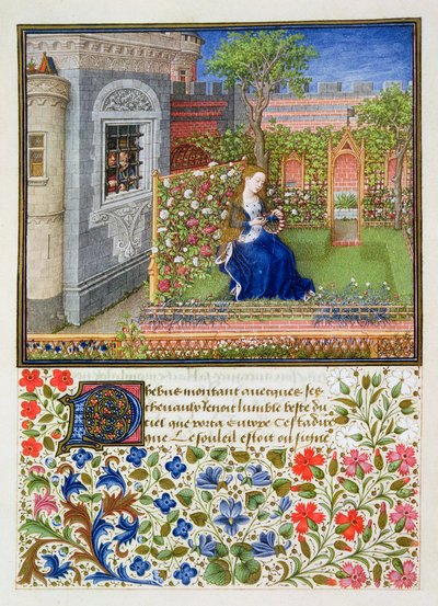 Emilia ve své zahradě, 1468 od Unbekannt