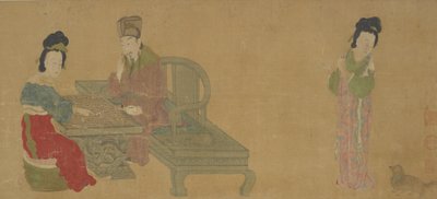Císař Minghuang a Consort Yang Hrající Weiqi, dynastie Ming nebo Qing, 17. století. od Unbekannt