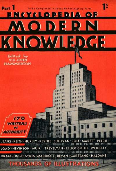 Encyklopedie moderních znalostí část 1 reklama, 1935 od Unbekannt