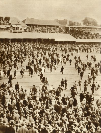 Anglie vyhrává The Ashes proti Austrálii, Oval Cricket Ground, Londýn, 1926, 1935. od Unbekannt