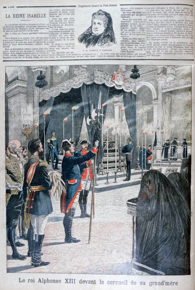 Pohřeb Isabelly II Španělské, klášter El Escorial, 1904 od Unbekannt