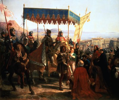 Vjezd Karla VIII do Neapole, 12. května 1495 19. století od Unbekannt