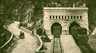 Vchod do Simplonského tunelu 12 12 mil dlouhý spojující Švýcarsko a Itálii, c1930. od Unbekannt