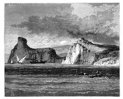 Vjezd do přístavu Balaclava, Ukrajina, c1888 od Unbekannt