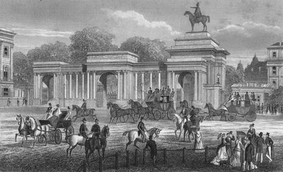 Vchod do Hyde Parku, Londýn, c1850 1878 od Unbekannt