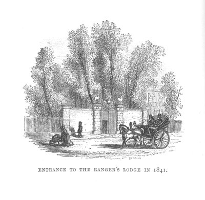 Vchod do Rangers Lodge v roce 1841, c1870 od Unbekannt