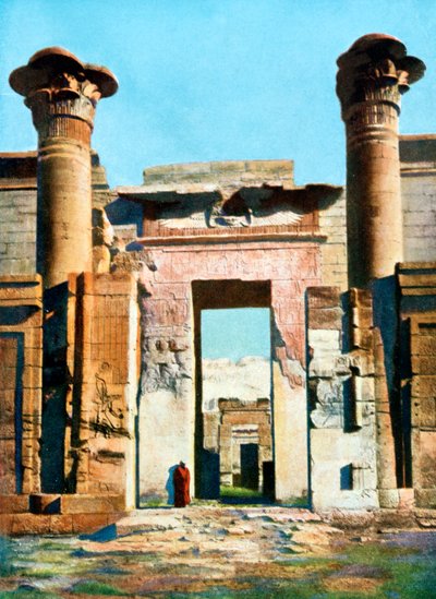 Vchod do chrámu Medinet Habu, Egypt, 20. století od Unbekannt