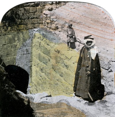 Vchod do fontány Panen, Jeruzalém, Izrael, konec 19. století od Unbekannt