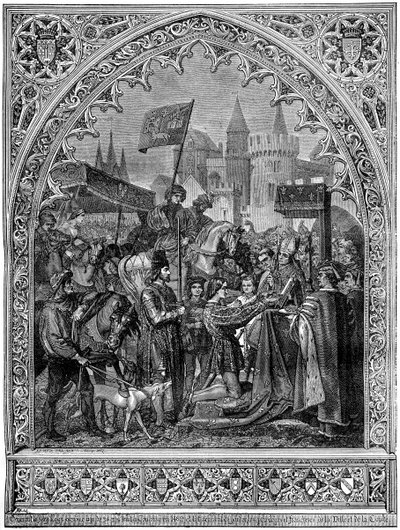 Vstup Ludvíka XI. Francouzského do Troyes, 1462 1882-1884 od Unbekannt