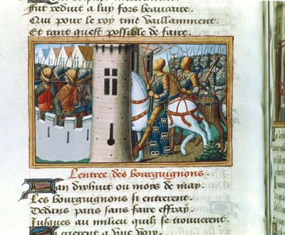 Vstup Burgundů do Paříže, 14. května 1418, c1484 od Unbekannt