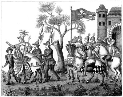 Vstup krále Epinette, 16. století 1849 od Unbekannt