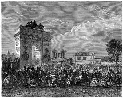 Vstup Národní gardy do Paříže, po pruském tažení, 1807 1882-1884 od Unbekannt