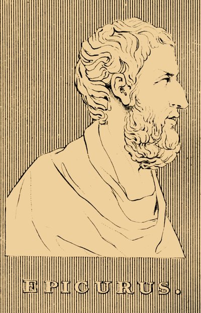 Epikuros, 341-270 př.nl, 1830. od Unbekannt