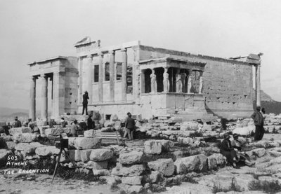 Erechtheion, Atény, Řecko, 20. až 30. léta 20. století od Unbekannt
