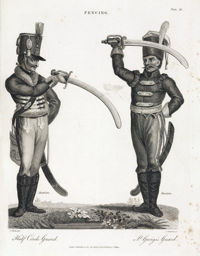 Escrime: demi garde circulaire et Gardre de Saint Georges od Unbekannt