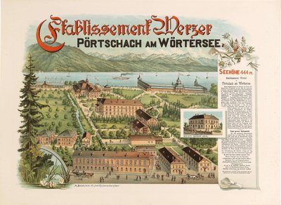 Provozovna Werzer - Pörtschach am Wörthersee, c. 1890 od Unbekannt
