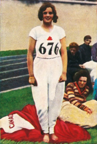 Ethel Catherwood z Kanady, mistryně světa ve skoku do výšky, 1928. od Unbekannt