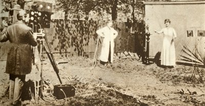 Eugene Lauste zaznamenal první kombinovaný pohyblivý obraz a zvuk, c1905, 1935. od Unbekannt