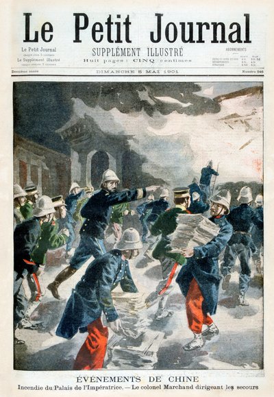 Události v Číně, incident v císařském paláci, 1901 od Unbekannt