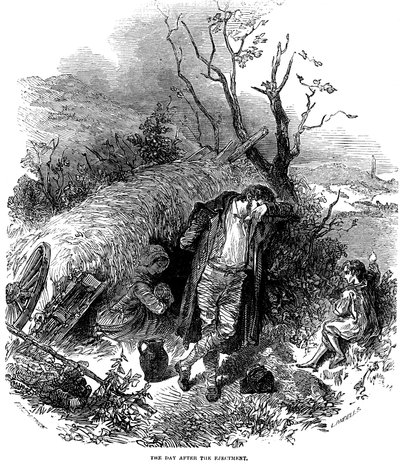 Vystěhovaná irská rolnická rodina, 1848 od Unbekannt