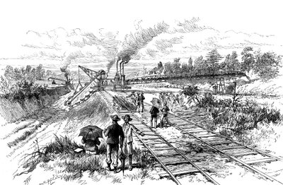 Výkop Panamského průplavu, 1888 od Unbekannt