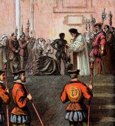 Execution Of Mary, Queen Of Scots, 1587, c1850 od Unbekannt