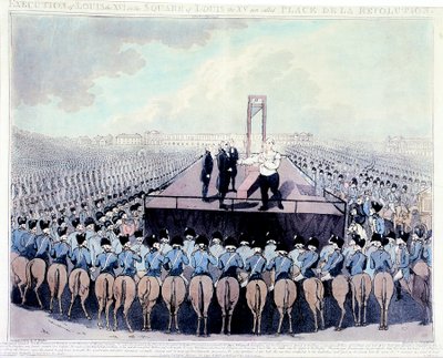 Poprava Ludvíka XVI., 1793 od Unbekannt
