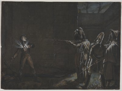 Poprava vévody dEnghien, 21. března 1804, c. 1870. od Unbekannt