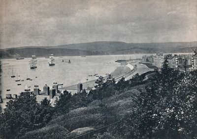Exmouth - Pohled ukazující pláž a protější břeh, 1895 od Unbekannt