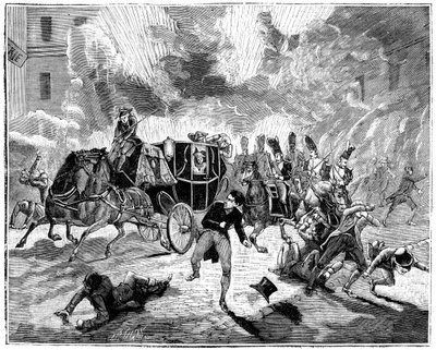 Exploze na Rue de la Loi, Paříž, Francie, 24. prosince 1800 1882-1884 od Unbekannt