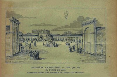 Výstava výrobků francouzského průmyslu, Paříž, 1798 Od Bon Marché, 1900. od Unbekannt