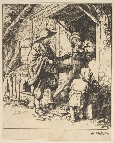 Obchodník s brýlemi, 1610-85. od Unbekannt