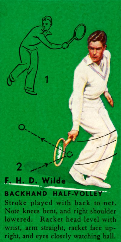 F. H. D. Wilde - Backhand Half-volej, c1935. od Unbekannt