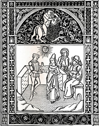 Bajka VIII: Žena provdaná za lupiče. Ezopsovy bajky, 1485, 1917 od Unbekannt