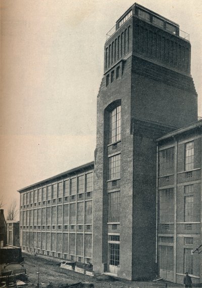 Factory of the Etablissements Nicolle, Wambrechies Nord, architekt, Andre Granet, c1928 od Unbekannt