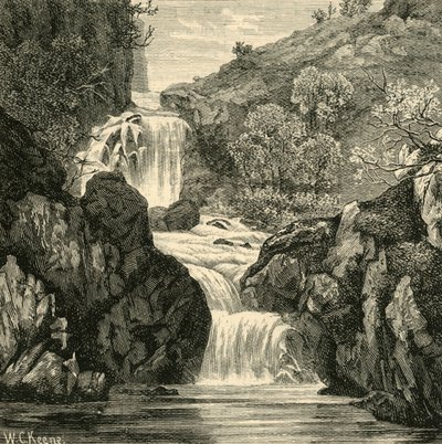 Fall in the Devils Glen, 1898. od Unbekannt