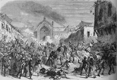 Pád Lucknow, c1880 od Unbekannt