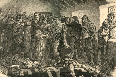 Pád z kaple v Blackfriars, 1623, 1897. od Unbekannt