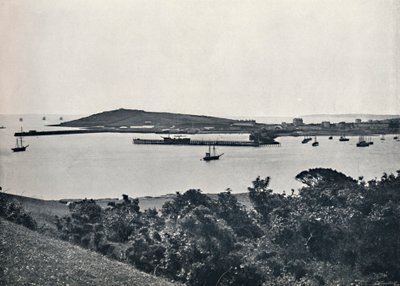 Falmouth - Celkový pohled, z Pendennis, 1895 od Unbekannt